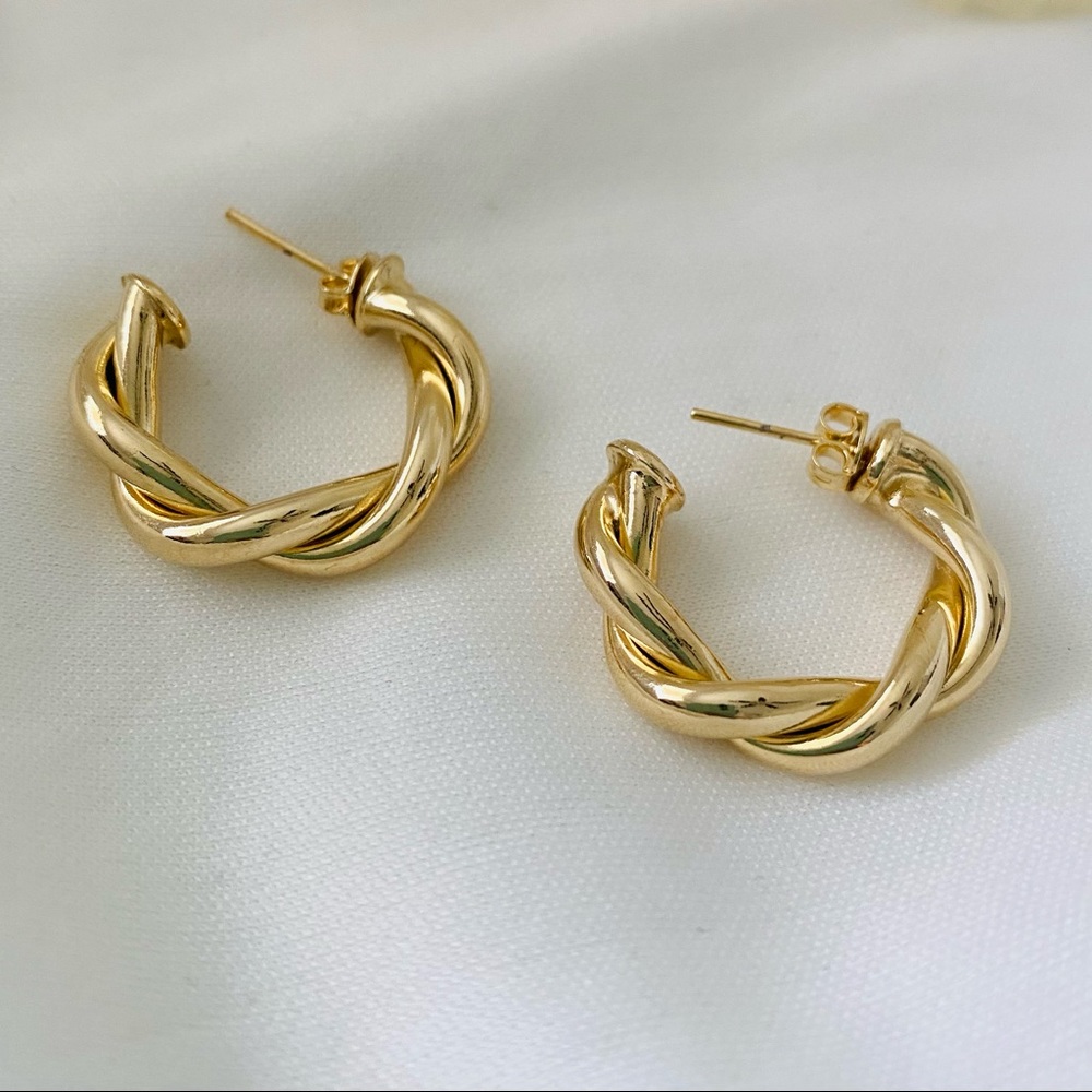 Rope Hoop Earrings
